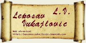 Leposav Vukajlović vizit kartica